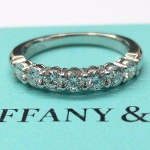 Tiffany Forever Embrace Shared Diamond Eternity Wedding Ring 0.57ct 3mm